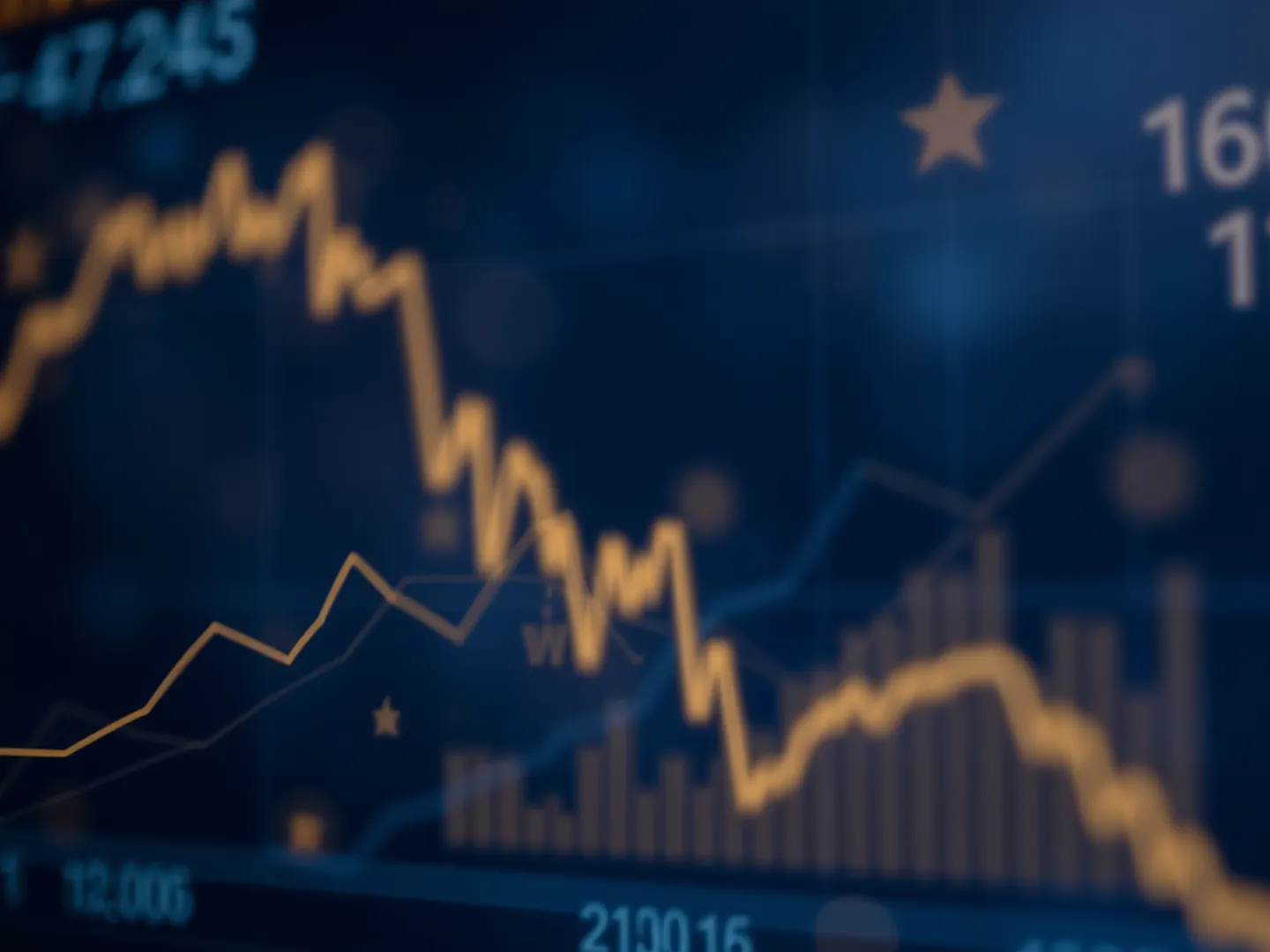 Bullish Finance background with subtle market graphs